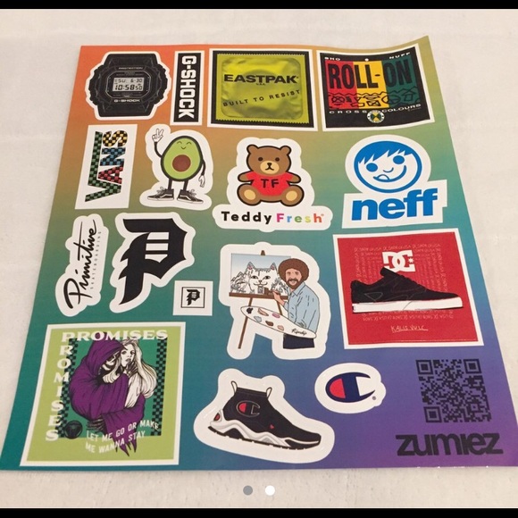 ZUMIEZ STICKER PACK (MULTI BRAND) - Picture 2 of 3
